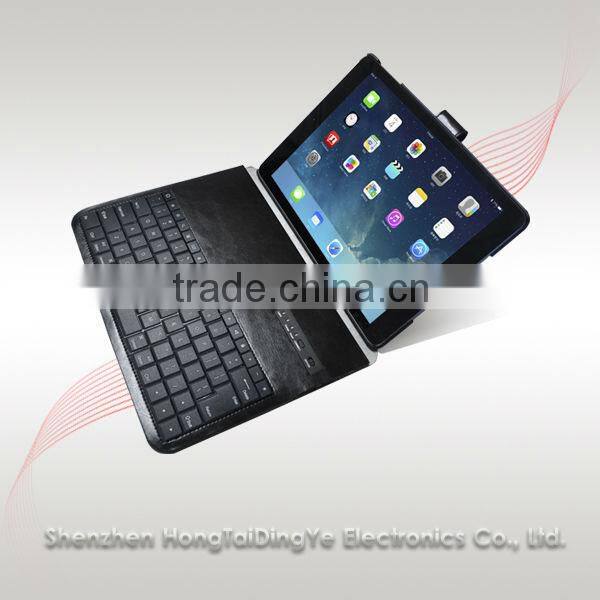 360 degree rotated bluetooth keyboard with PU case for samsung galaxy tab 10.1 from bluetooth factory