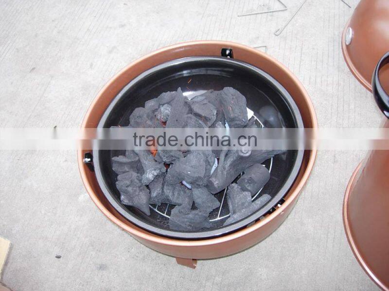 OEM design OVAL smoker bbq grills with chimney