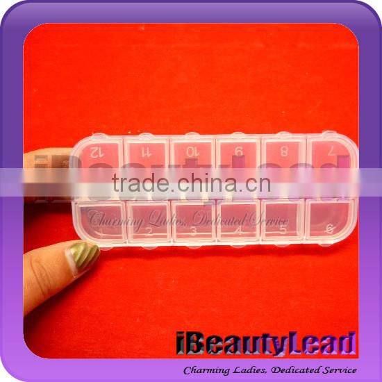 2014 12 Cell Empty container nail container nail art container