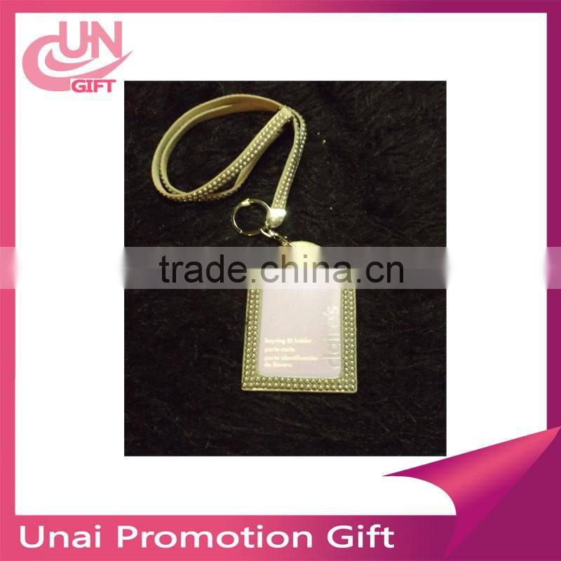 Bling Bling Rhinestone Lanyard With Vertical ID Badge Holder