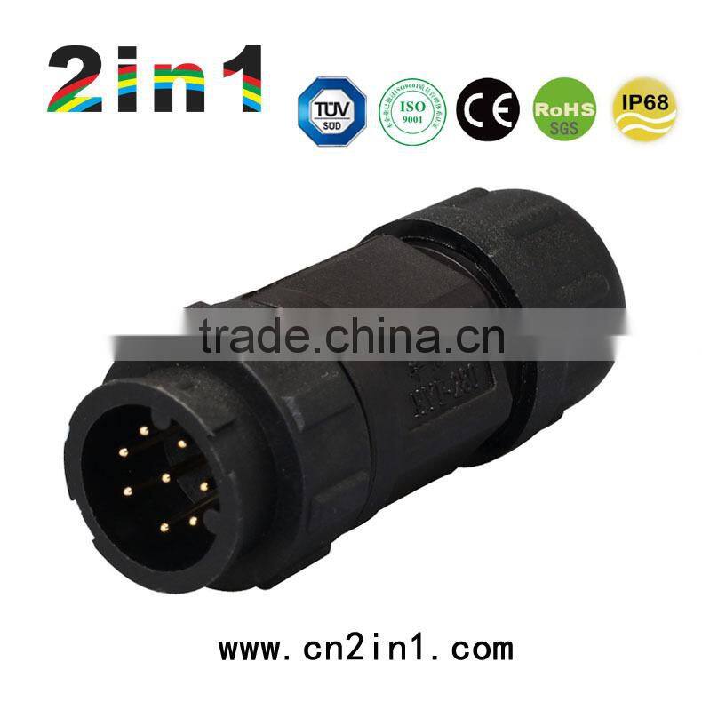 SK19-8P IP67 Soldering Electric Cable Wire Waterproof Connector