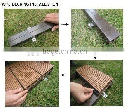 wood plastic composite outdoor waterproof decking