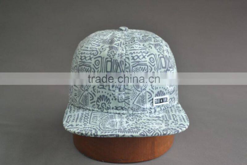 Custom cheap flat brim cap