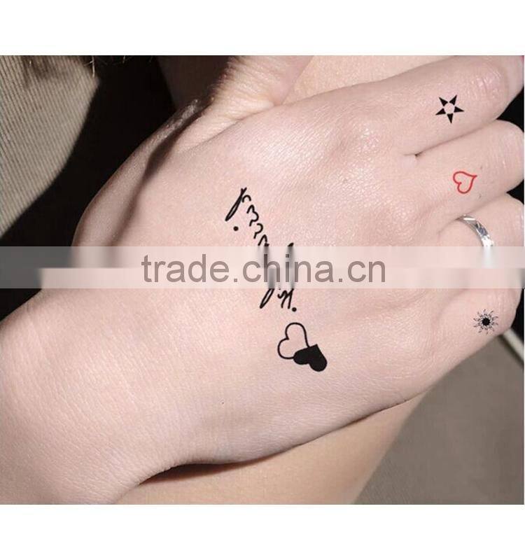 custom normal self adhesive water transfer sexy body temporary tattoo sticker
