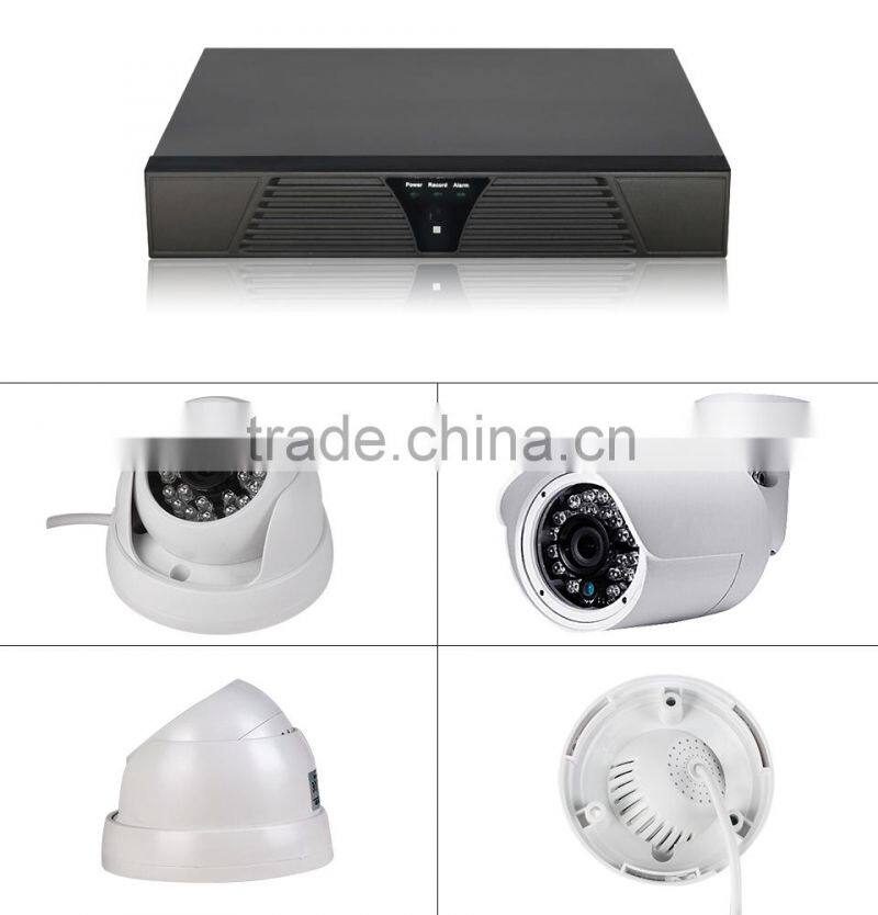 Lowest Price 1000TVL H264 night vison 8 channel cctv camera system
