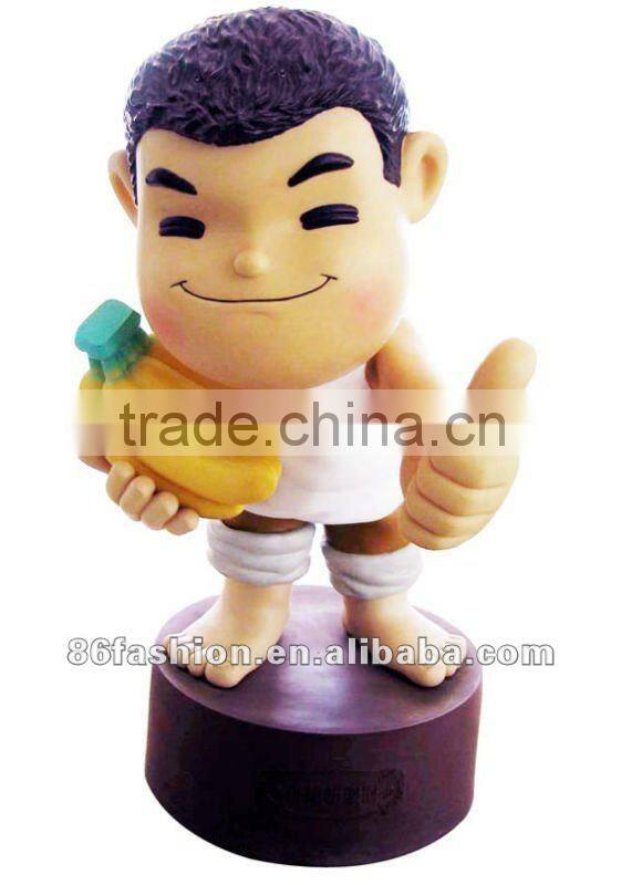 cartoon figure, cartoon character, glass fiber doll