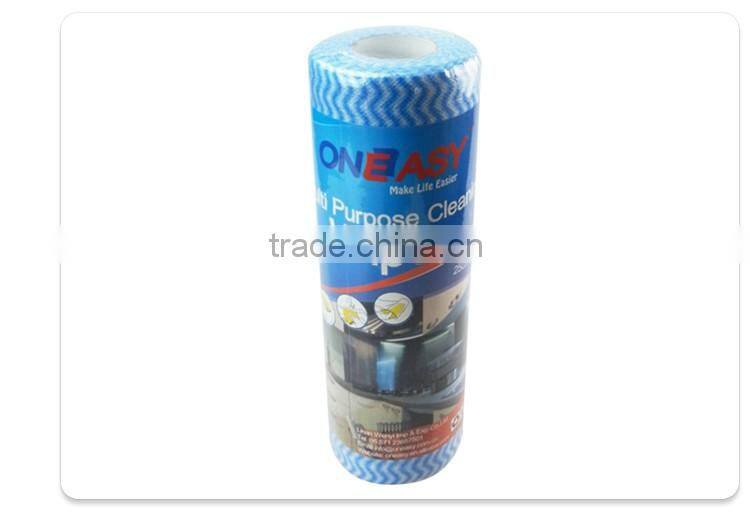 Custom made absorbent wood pulp & polyester household cleaning materials