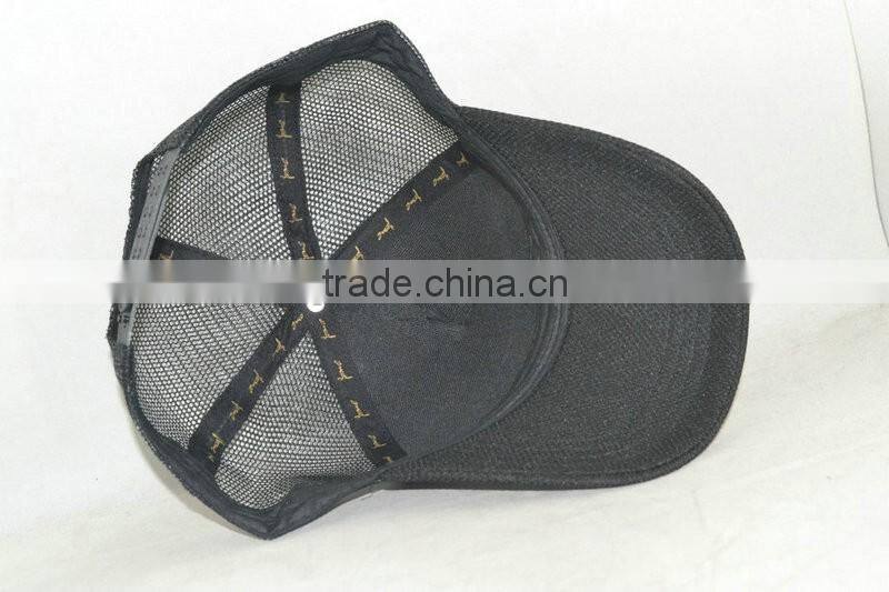 Guangzhou hat factory professional custom / 100% polyester fiber/white and black/LOGO printing/sponge trucker hats