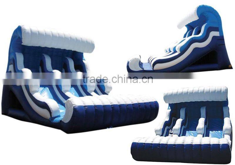 Wow!! amusement park inflatable slide//inflatable wave slide toys