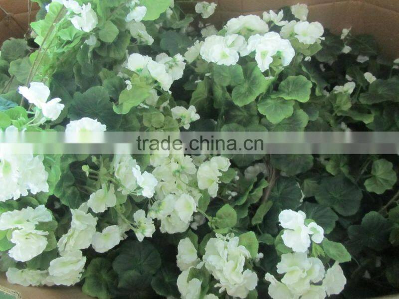 silk geranium bush hanging