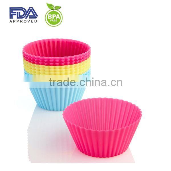 mini silicone muffin cup / silicone baking cup set/ silicone cupcake and baking cup