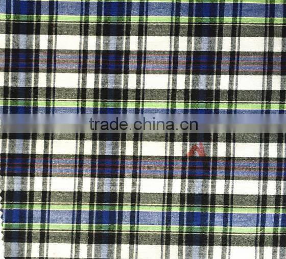 China cheap stock lot yarn dyed fabric