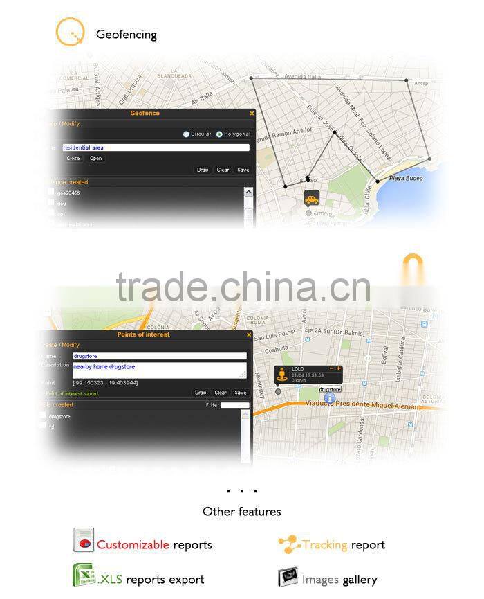 Shock Sensor Solar Power Vehicle GPS Tracker