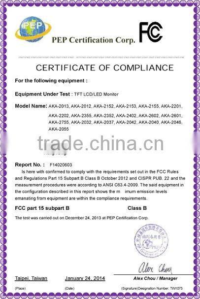 17 inch HDMI input integrated pc monitor with LCD display