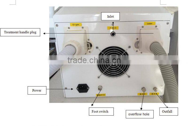 New technology e-light ipl rf+nd yag laser / elight shr hair salon equipment ipl laser machine