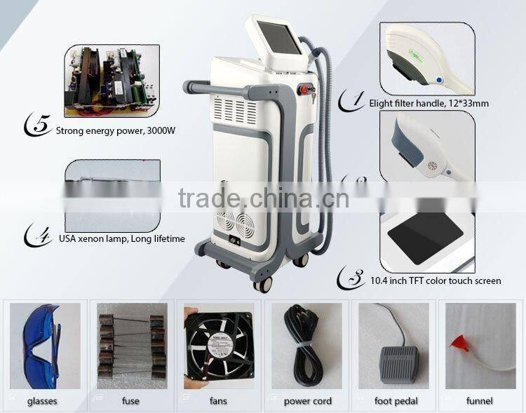 2016 new professional salon use elight ipl shr permanent hair removal skin rejuvenation equipment