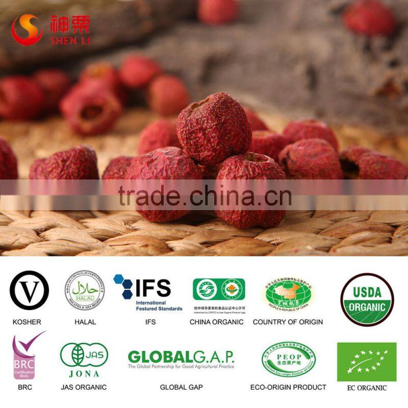 Freeze Dried Pitted Organic Whole Hawthorn Berry