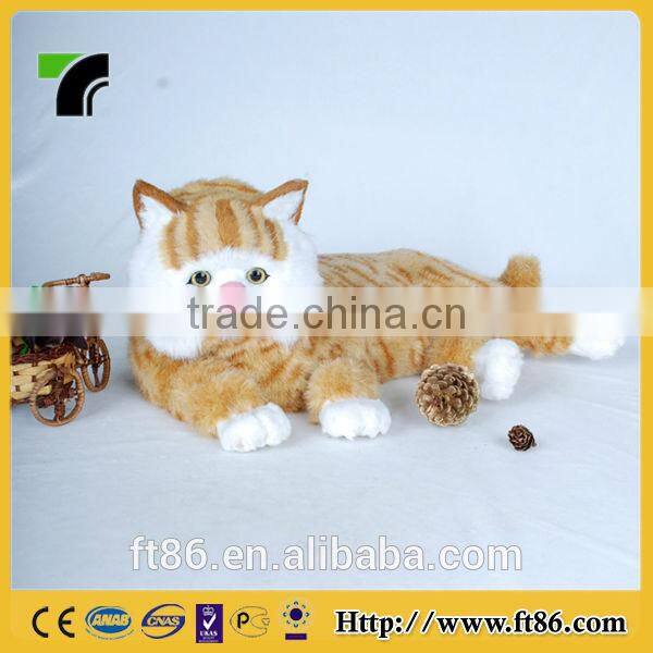 the most popular obesity lovely yellow Garfield Children's toys animal model fur animals animated cat