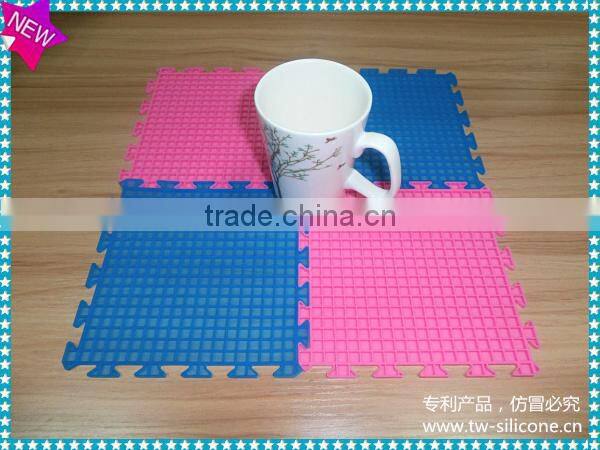 2014 FDA Silicone Baby Jigsaw Puzzle Mat