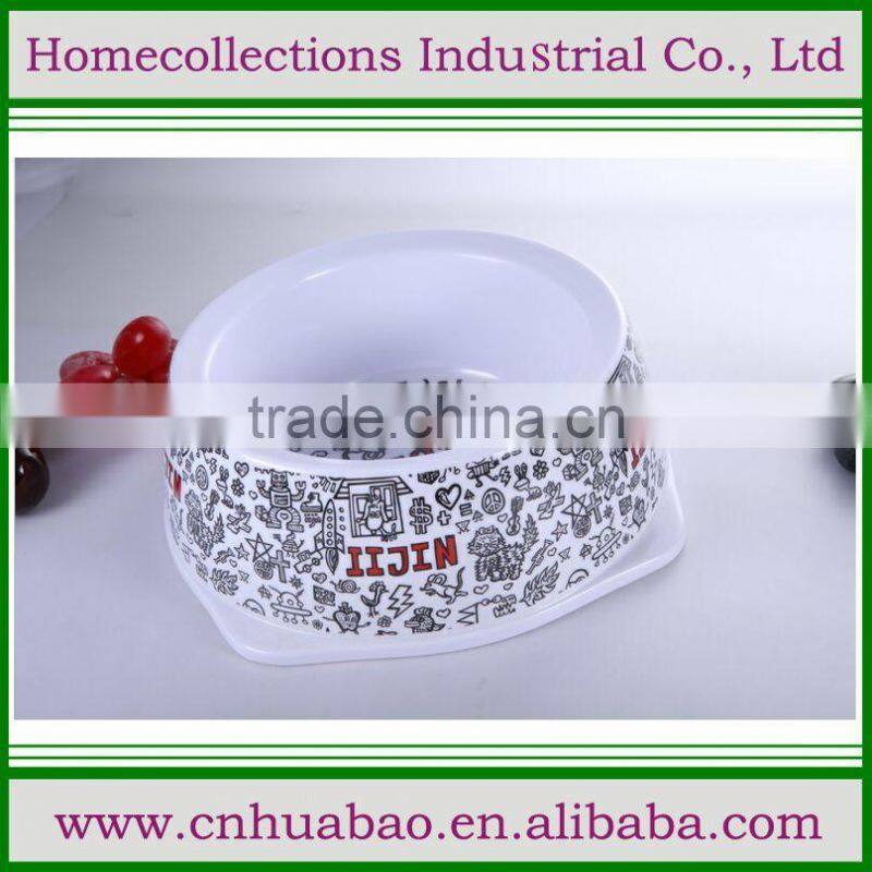 2016 cute plastic pet bowl, cheap dog water bowl, pp cat food feeder