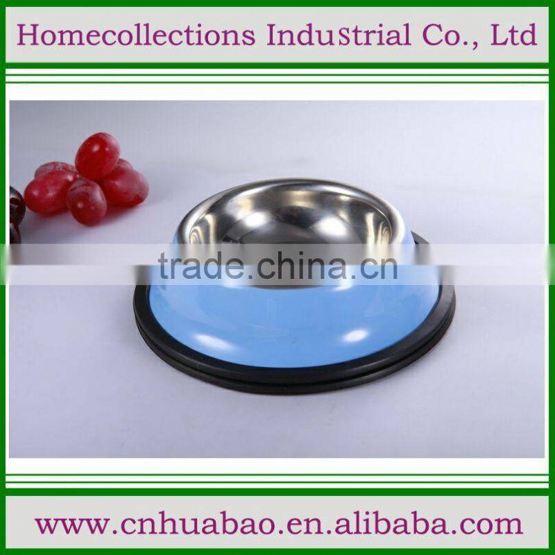 The pet cat / dog bowl stainless steel pet bowl basin bowl anti collision labrador dogs for sale