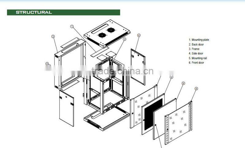 Server 9u network cabinet