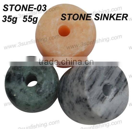 Fishing sinker high quality marble stone sinker