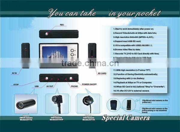 Mini Portable DVR Recorder with AV input and LCD screen 2.5"