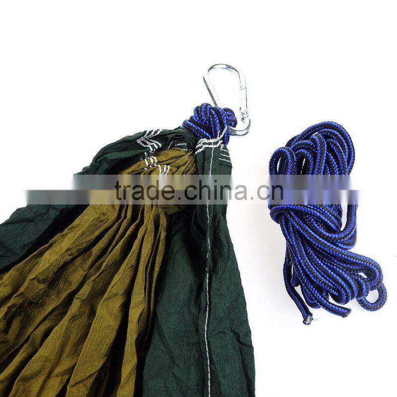 2017 hot selling Two Person Portable Parachute Nylon Fabric Hammock for camping