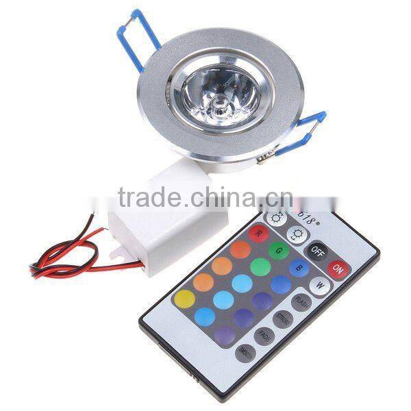 LED RGB Ceiling Light Down Recessed Spotlight Bulb with Remote Control