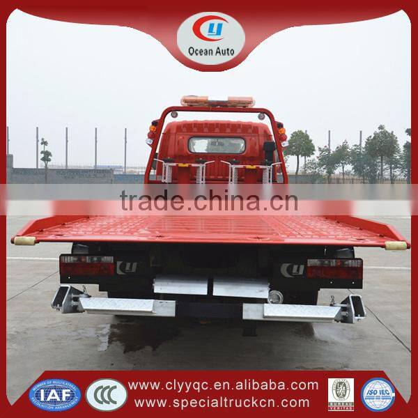 Dongfeng dlk flat wrecker truck 4X2 tow truck for sale