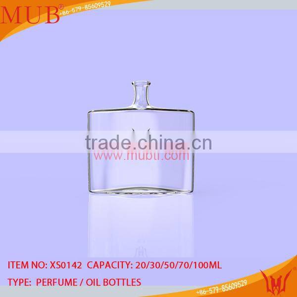 weird shape glass perfume bottle