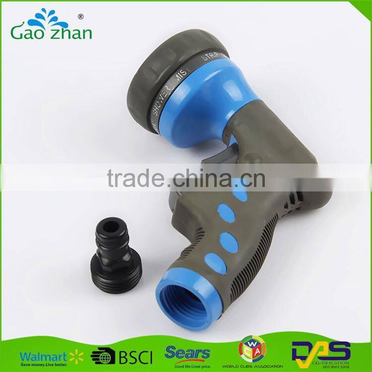 2016 plastic 9 function Euro standard fitting hand car wash gun