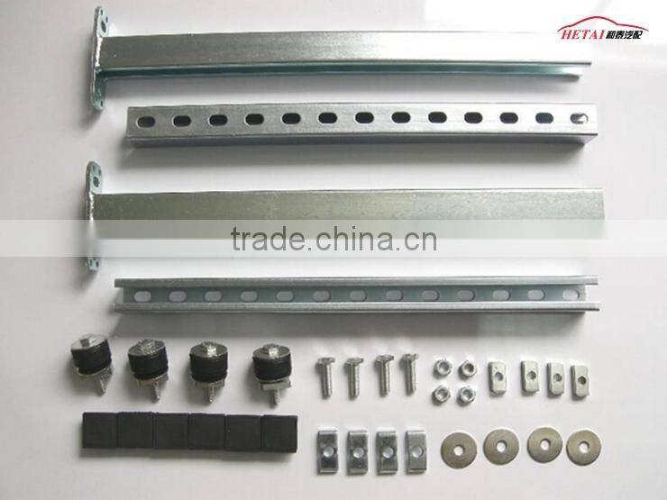 Outdoor galvanized perforated metal steel telescoping support