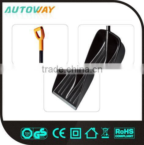 aluminum handle black snow shovel (with plastic blade)