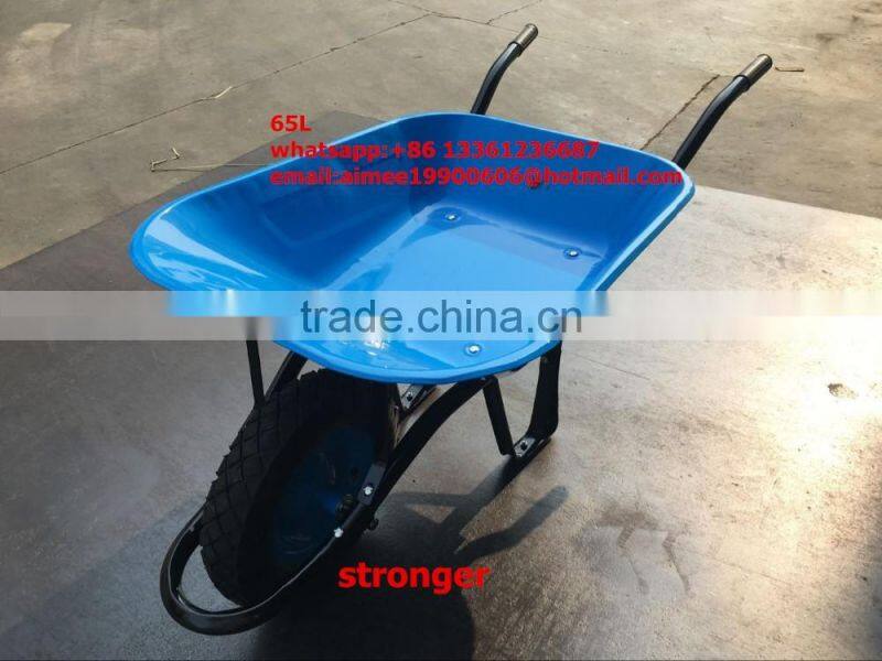 stronger leg and tyre 65L building wheelbarrow factory