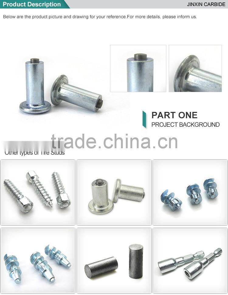 Advanced technology New product carbide screw ice antiskid spiral tire studs
