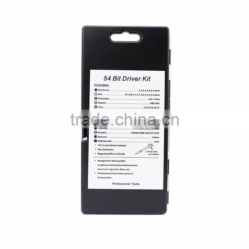 54 in 1 Multipurpose Screwdriver Set Interchangeable Magnetic Precision Repair Tool for Cellphone PC Laptops