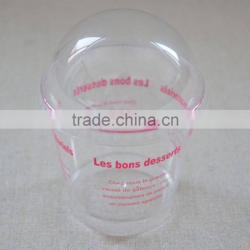Round lid disposable Ice cream plastic cup