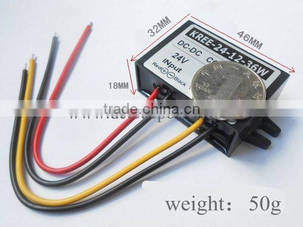 24V turn 12V3A 2A power converter DC-DC buck DC to AC power automotive power module foot