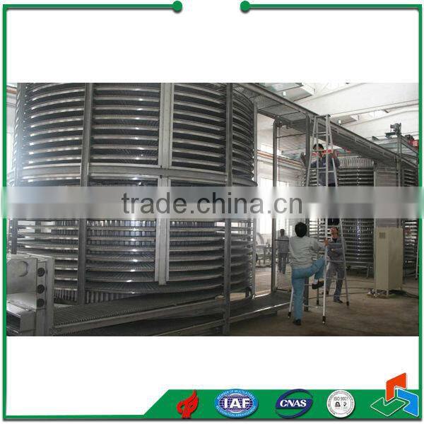 China Spiral IQF freezer For Fruit Vegetable Processing