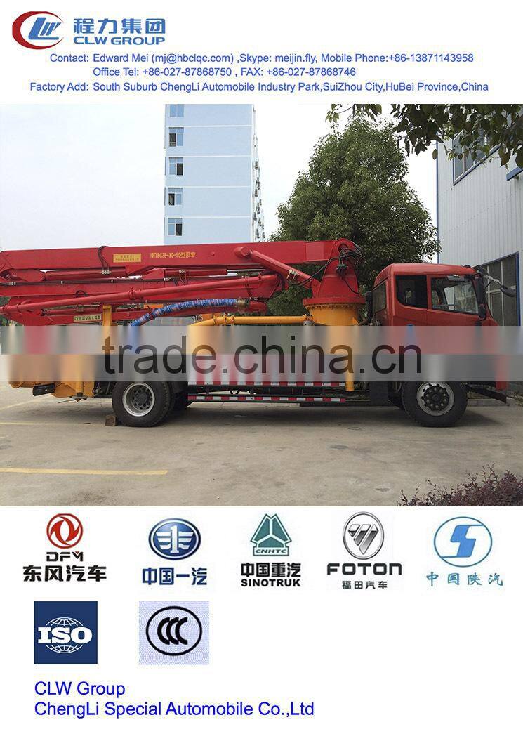 28 m concrete pump truck, 28 m dongfeng concrete pump truck,truck mounted concrete pump