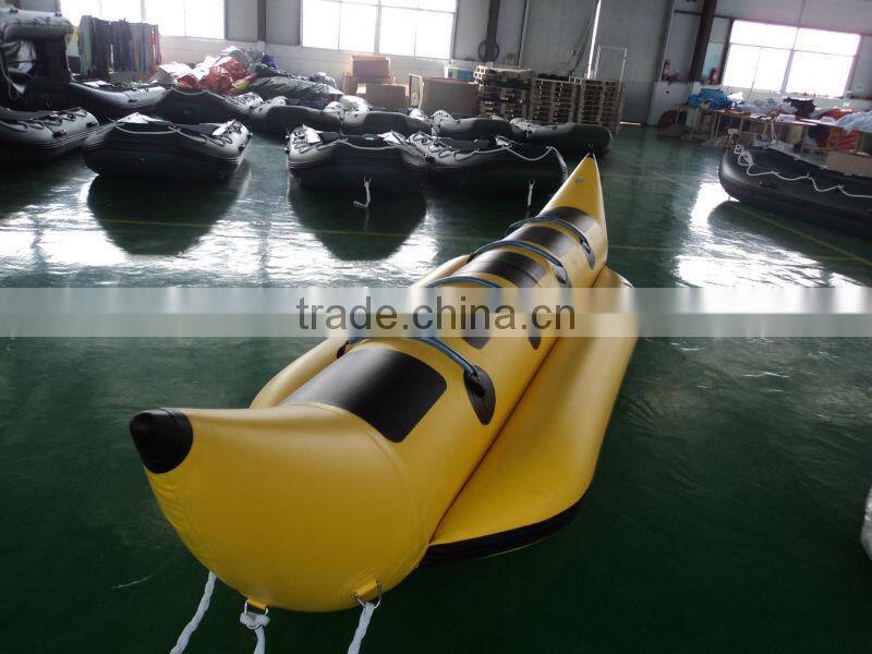 ce PVC material folding inflatable banana boat