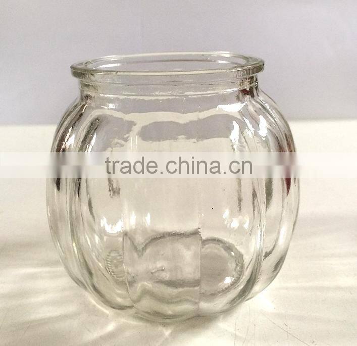 Pumpkin candle holder,Christmas Glass Candle Holder (HLTH-V029)