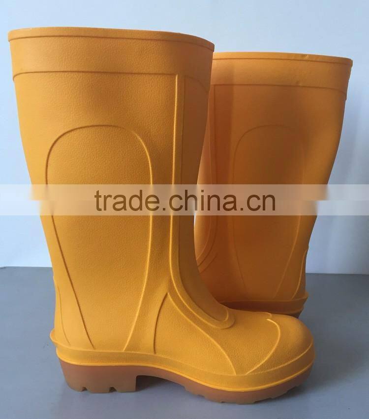 yellow safety rain boots for men