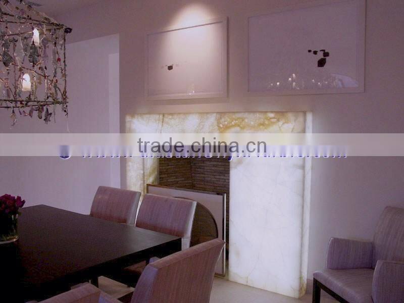 GOOD QUALITY BACKLIT ONYX FIREPLACES
