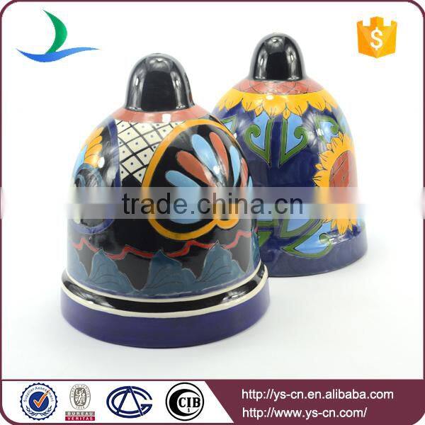 YSfp0006 Unique bell shape decorative garden stone flower pot for home