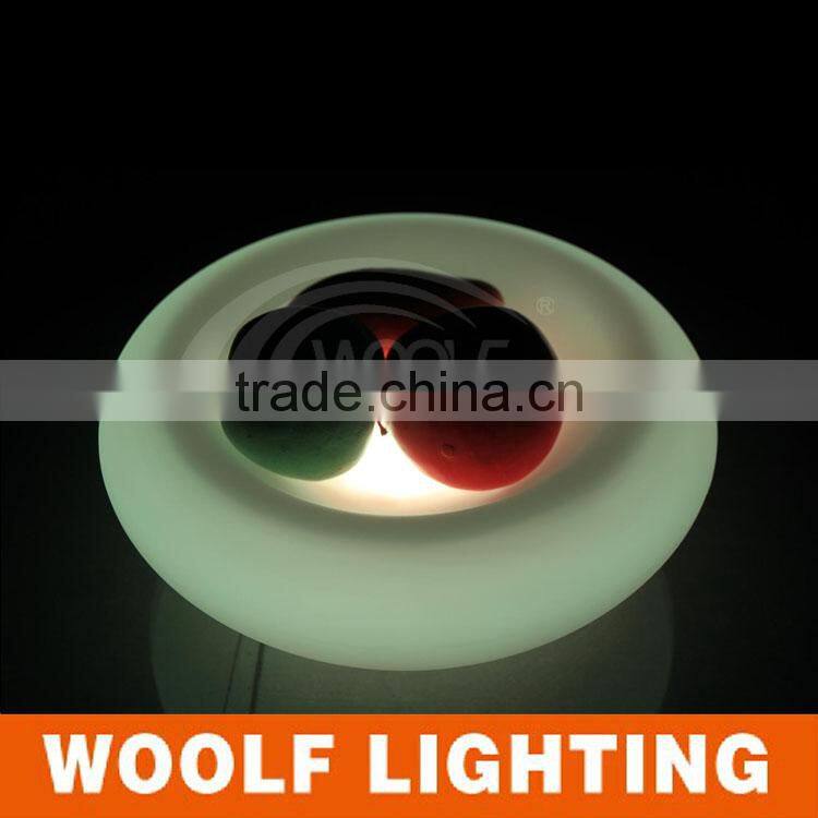 led flash bowl/fish bowl led light/led fruit bowl