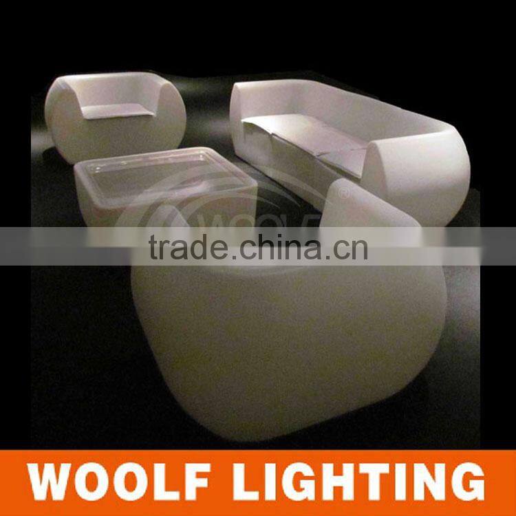 Portable Size Bookshop Coffee Shop Living Room Single LED Glowing Sofa Furniture