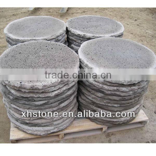 Garden round lava stone